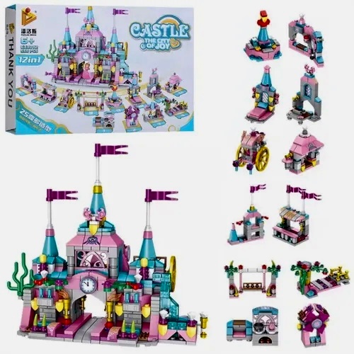 Конструктор замок принцессы, 566 деталей, Panlos Brick 633012.