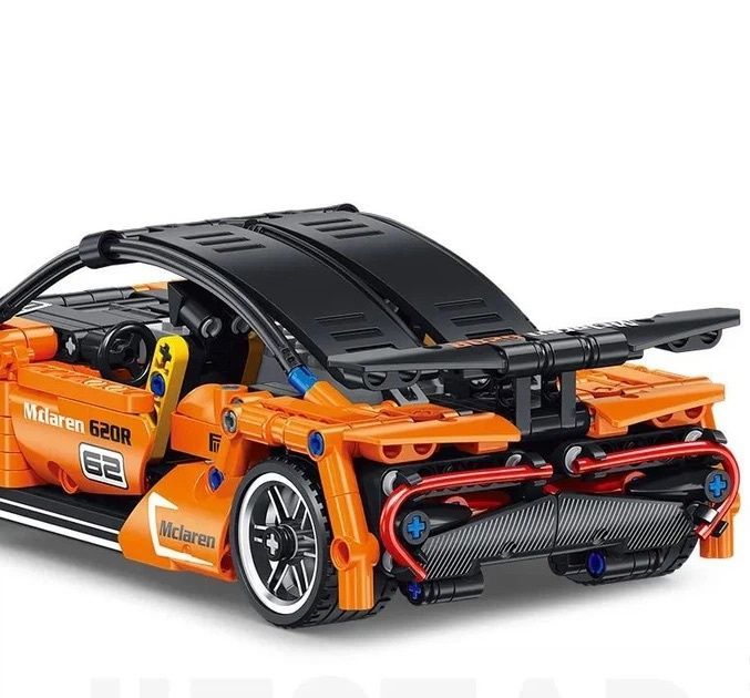 Конструктор машинка Спорткар Mclaren на радиоуправлении, 491 деталь