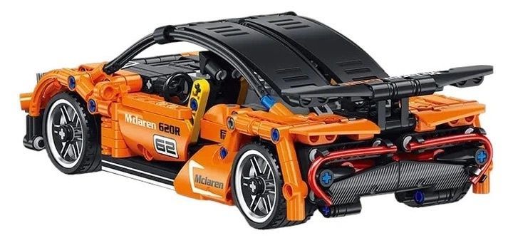 Конструктор машинка Спорткар Mclaren на радиоуправлении, 491 деталь