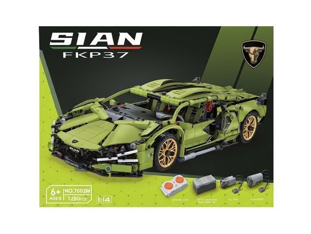 Конструктор Lamborghini Sian, на радіокеруванні, 1280 деталей