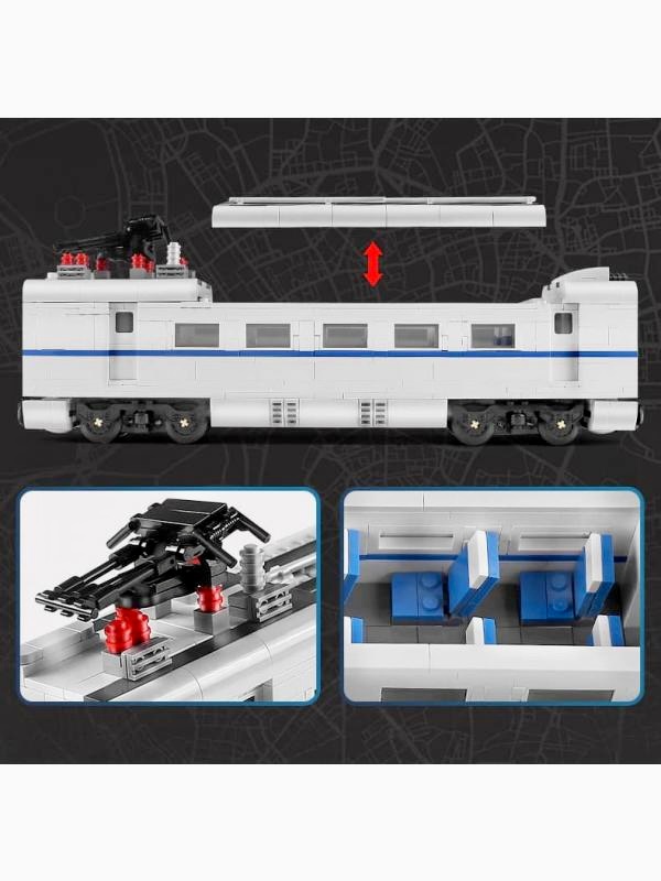 Конструктор Швидкісний потяг на радіокеруванні, 1808 деталей, Mould King 12002