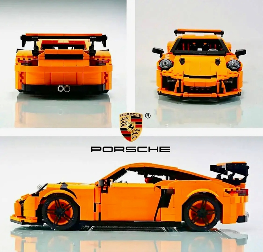 Конструктор Porsche GT3 RS, 1072 деталей, Mould King 13129